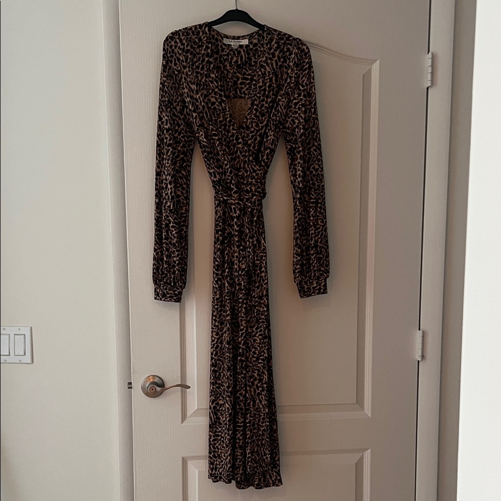 LK Bennett Leopard Print Wrap Dress
